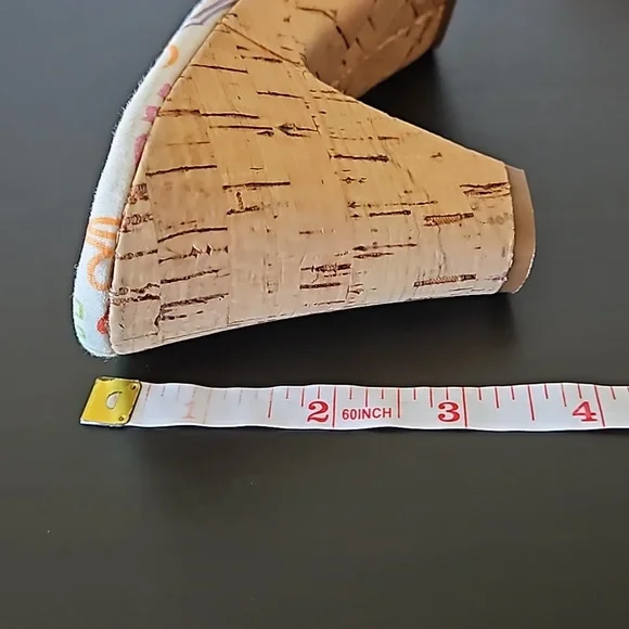 Coach Karen Graffiti Poppy Pop Cork Heels Slide Sandals, size 7.5 B - Picture 12 of 12